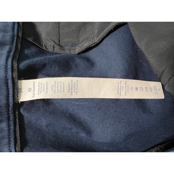 Lululemon Commission Short Slim Chino 9" Navy  38 - Picture 5 of 5